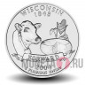 Quarter США 2004 год - Висконсин - D
