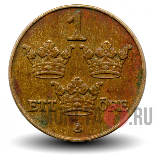 1 ore 1950 года - Швеция - Густав V