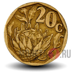 20 центов 1994 года - ЮАР - Королевская Протея