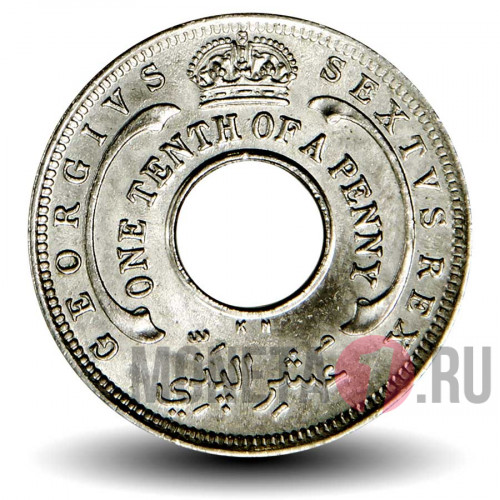 1/10 пенни 1949 года - KN - Британская Западная Африка - George VI