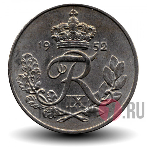 10 ore 1952 года - Дания - Фредерик IX