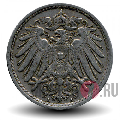 5 пфеннигов 1914 года - Германская Империя - Вильгельм II - A