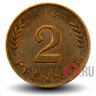 2 пфеннига 1969 года - ФРГ - Дуб - J