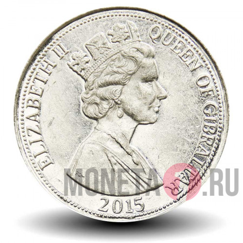 10 пенсов 2015 года - Гибралтар - Куропатка
