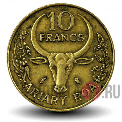 10 франков 1971 года - ФАО - Мадагаскар - Ваниль