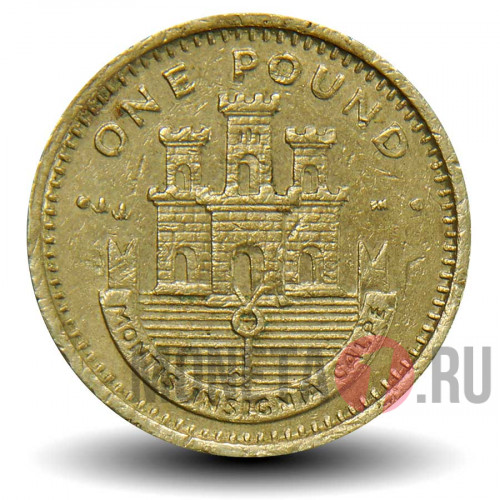 1 фунт 2001 года - Гибралтар - Замок - АА