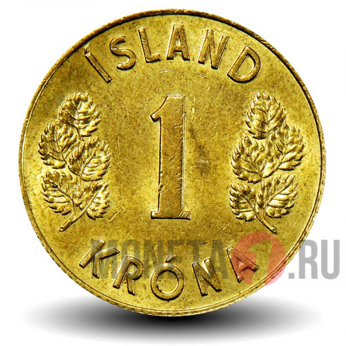 1 крона 1974 года - Исландия