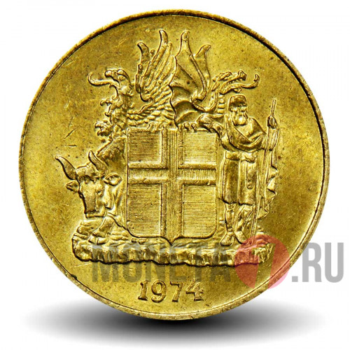 1 крона 1974 года - Исландия