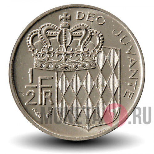1/2 франка 1965 года - Монако - Ренье III