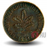 2 пфеннига 1961 года - ФРГ - Дуб - J