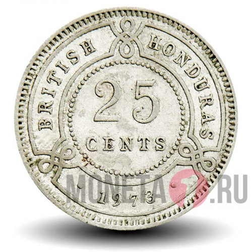 25 центов 1973 года - Британский Гондурас - Елизавета II
