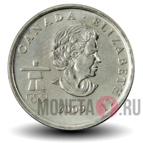 25 центов 2009 года - Лыжные гонки - Олимпиада в Ванкувере - Канада
