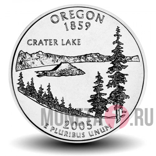 Quarter США 2005 год - Орегон - D