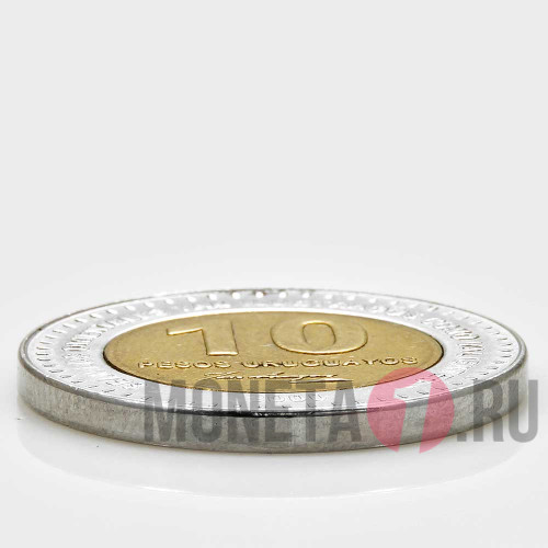 10 песо 2000 год - Уругвай - Хосе Хервасио Артигас (без звезд)