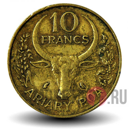 10 франков 1970 года - ФАО - Мадагаскар - Ваниль