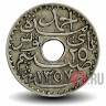 25 сантимов 1938 года - Тунис - Ахмед II