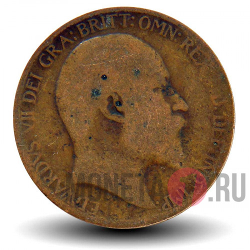 1/2 пенни 1910 года - Великобритания - Эдуард VII