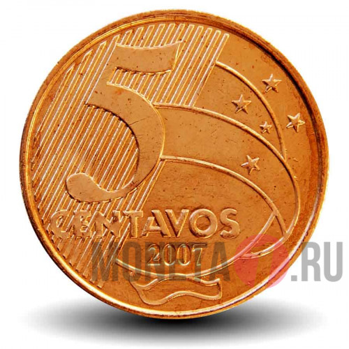 5 сентаво 2007 года - Бразилия - Тирадентис