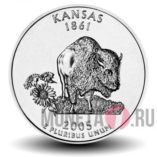 Quarter США 2005 год - Канзас - D