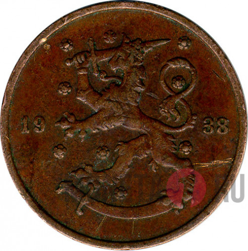 10 пенни 1938 год - Финляндия