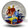Цветная монета 25 рублей 2019 года - Бременские музыканты - Российская (советская) мультипликация