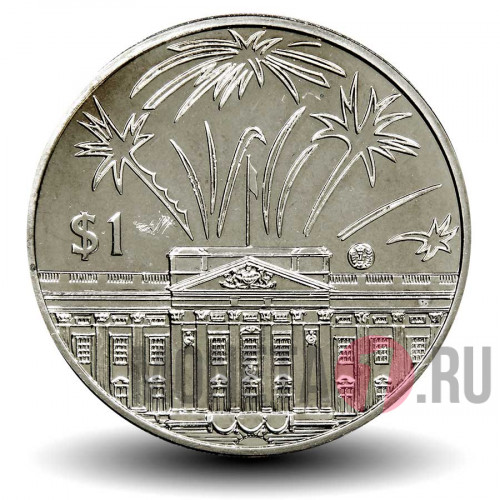 1 доллар 2002 года - 50 лет правления Королевы Елизаветы II - Салют - Восточные Карибские территории