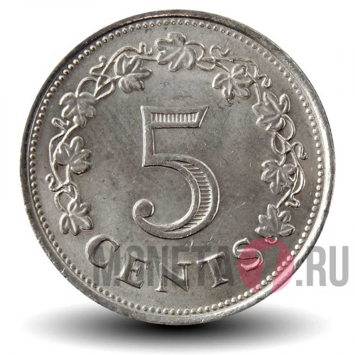 5 центов 1977 года - Мальта