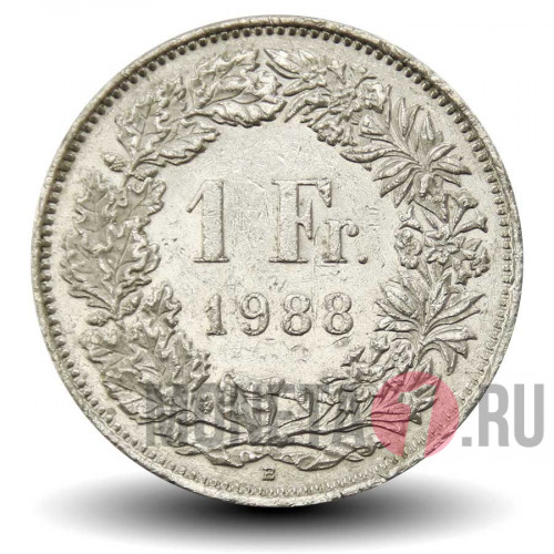 1 франк 1988 года - Швейцария