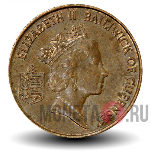 2 пенса 1988 года - Остров Гернси - Коровы