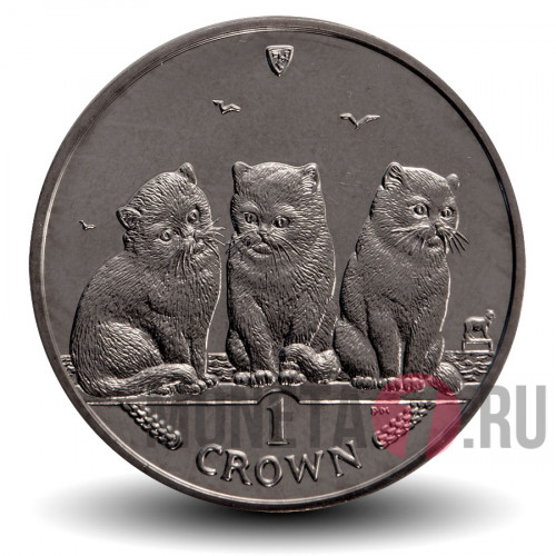 1 крона 2006 года - Короткошерстные кошки - Остров Мэн