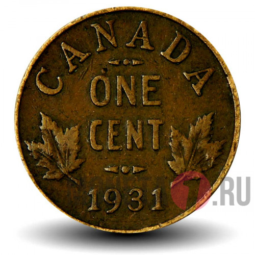 1 цент 1931 года - Канада - George V