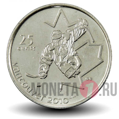 25 центов 2009 года - Хоккей на санях - Олимпиада в Ванкувере - Канада