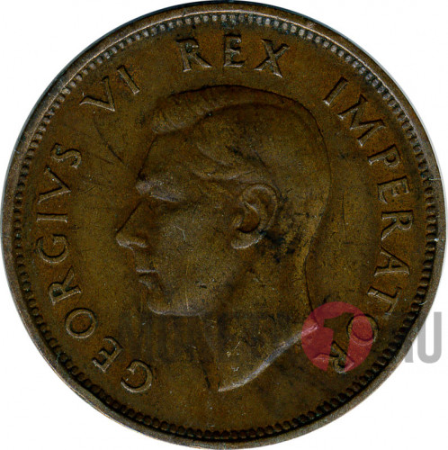 1/2 half penny - 1941 - South Africa
