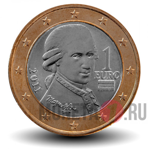 1 евро 2011 года - Моцарт - Австрия