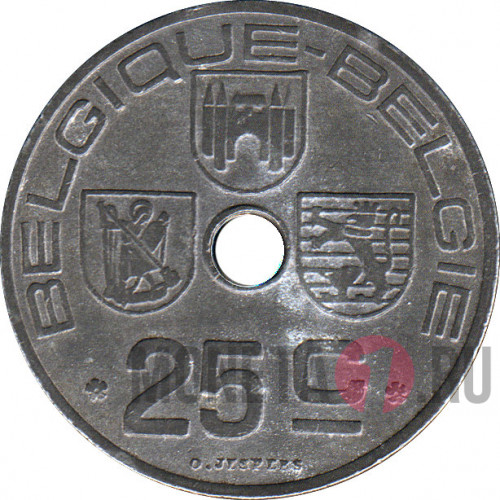 25 сантимов - 1946 год - Бельгия - Леопольд III - BELGIQUE-BELGIE