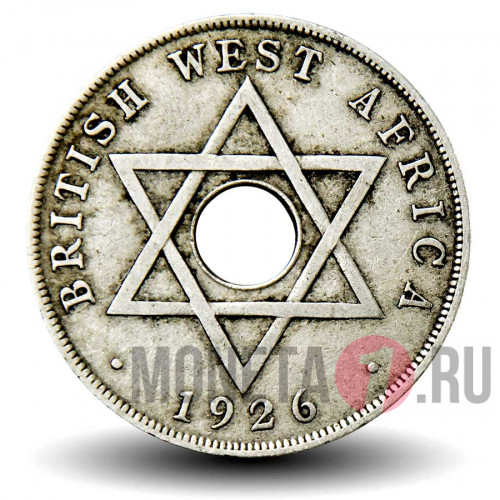 1 пенни 1926 года - Британская Западная Африка - George V