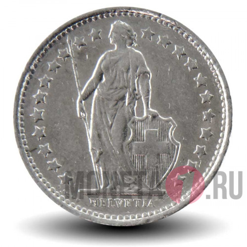 1/2 франка 1977 года - Швейцария