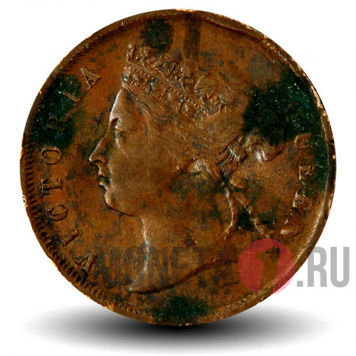1 цент 1890 года - Стрейтс Сетлментс - Королева Виктория