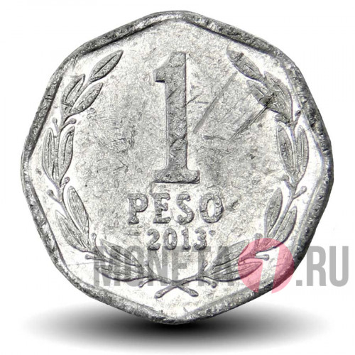 1 песо 2013 года - Чили - Бернардо О'Хиггинс