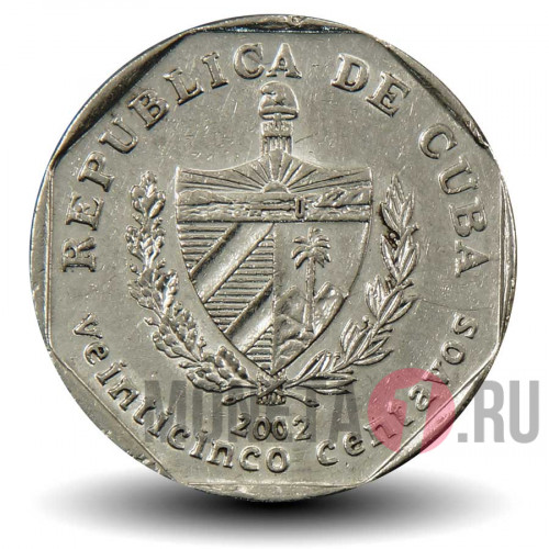 25 сентаво 2002 года - Куба - Церковь св. Франциска