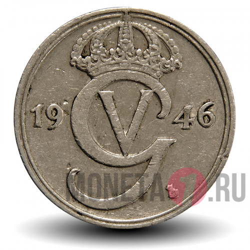 50 ore 1946 года - Швеция - Густав V