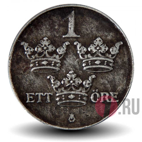 1 ore 1944 года - Швеция - Густав V