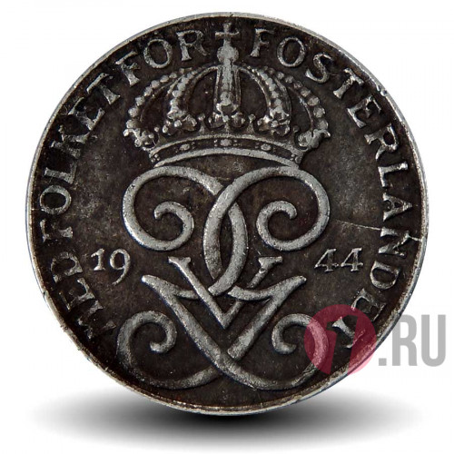 1 ore 1944 года - Швеция - Густав V