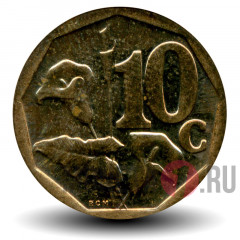 10 центов 2010 года - ЮАР - Драконовая лилия