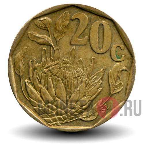 20 центов 1995 года - ЮАР - Королевская Протея