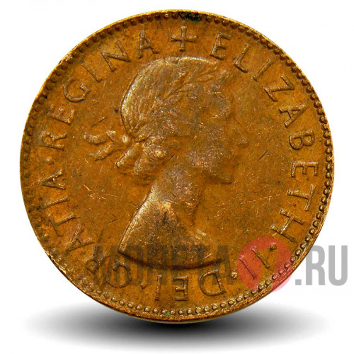 1/2 пенни 1955 года - Австралия - Кенгуру