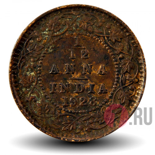 1/12 анны 1928 года - Британская Индия - George V
