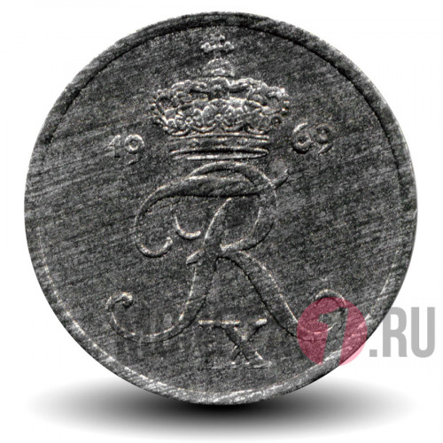 1 ore 1969 года - Дания - Фредерик IX