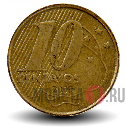10 сентаво 2000 года - Бразилия - Педро I