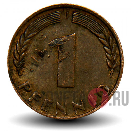 1 пфенниг 1948 года - ФРГ - J